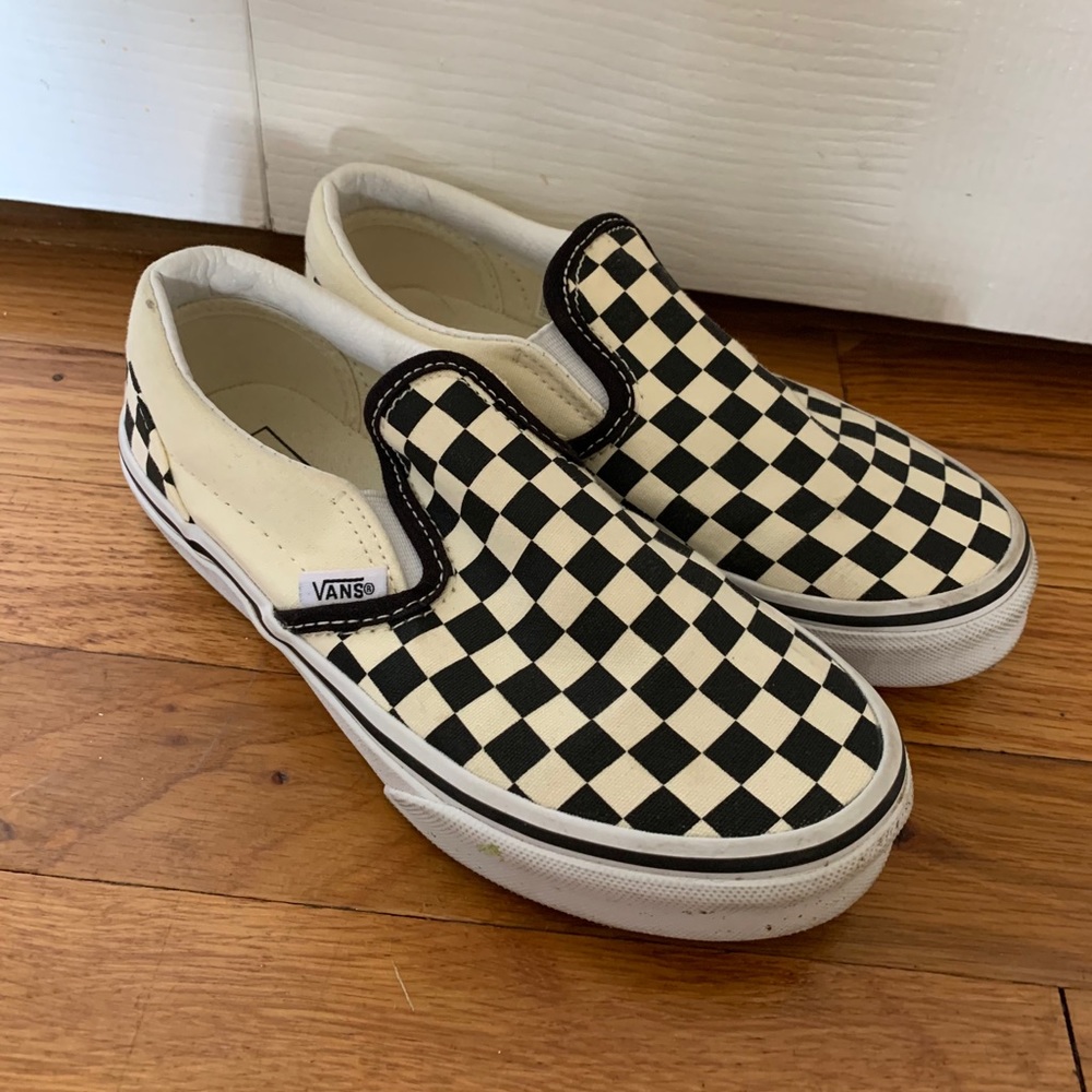 Girls checkered vans